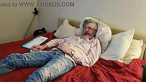 fully clothed big cock masturbation session with huge monster cock 😏