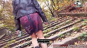 Deutsche Alte Hausfrau Im Park Abgeschleppt Und Outdoor Gefickt!