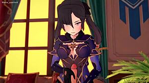 mona genshin impact craves handjobs and cum! 💦