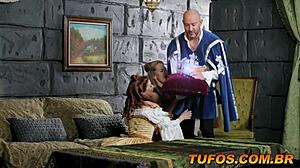 Maidens Suck Servant In Cinderella Parody!