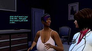 sims 4 lake house xxx parody unfolds with wild interracial shemale action by the water