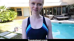 Pale Redhead Ruby Fucked Doggystyle