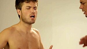 Gay master in intriguing intimate experience explores masturbation with contrasting emotions and sensations