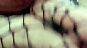 Foot fetish lover pounds her deliciously, finishing on sexy feet.