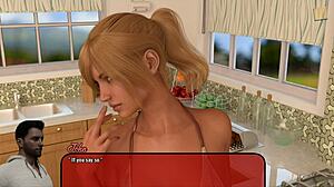 alexandra plays an erotic game in anime hentai style