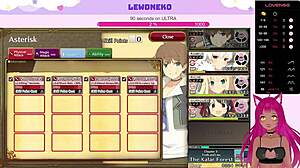 Vtuber Lewdneko Plays Evenicle, Moaning With Big Tits In Hentai Scene