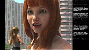 Big Apple Small 18+ Gesture in Episode 24 of 3D Cartoon Sex Comics.