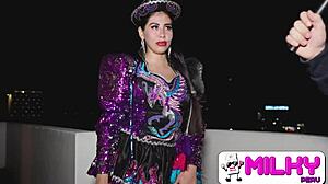 Dancing MILF RIDES and BLOWS in PUBLIC, CAUGHT by AMATEURS.