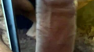 Does this muscular guy cum twice from 24cm cock pounding?