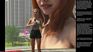 Big Apple Small 18+ Gesture in Episode 24 of 3D Cartoon Sex Comics.