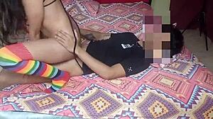 Latina whore gets fucked hard in every hole!