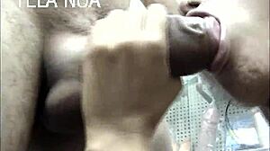 novinha falling on endowed novinho's cock in porn store