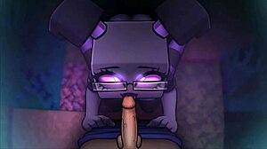 Witch Tests Potion To Grow Huge Cock In Hornycraft Parody.