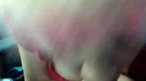 Feeling the thrill as she swallows two cum loads