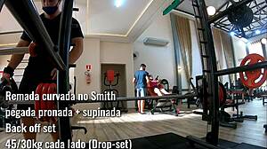 Flexible workout in panties and thong leads to hardcore action