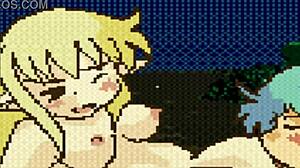 fairy fighters engage in intense fingering and licking sessions amidst anime battles