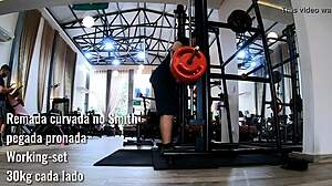 Flexible workout in panties and thong leads to hardcore action