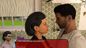 alexandra plays an erotic game in anime hentai style