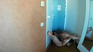 Playing With Nipples And Eating Fat Woman's Pussy In Hotel!