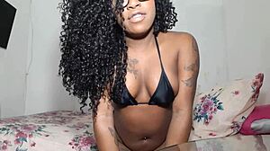 Black Babe Masturbating To Orgasm