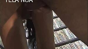 novinha falling on endowed novinho's cock in porn store