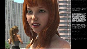 Большое яблоко маленького 18+ жеста в эпизоде 24 3D комиксов секса