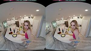 Ailee Anne rides hard in the kitchen POV style. 😈