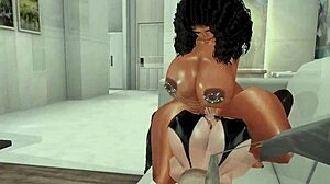 I love watching strapon baddies with big tits and asses in interracial lesbian sex