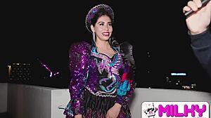 Dancing MILF RIDES and BLOWS in PUBLIC, CAUGHT by AMATEURS.