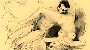 vintage erotic drawings from retro anime hentai collection