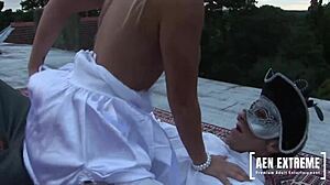 Savannah Gold Having Sex With A Costumed Stranger