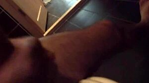 Brunette Teen with Piercing and Tattoo Feels Intense Pleasure in Bathroom Fuck