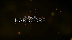 Horny busty sluts get doggystyle fucked by muscular guy in group.