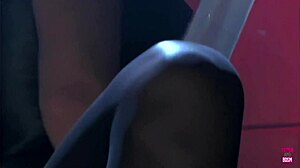 Super Hot Brunette's Cunt Pounded Roughly By Man