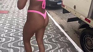 Went from beach to stranger's apartment for intense fucking with choking and anal fisting