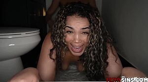 Bathroom Fuck Sesh With Stepsiblings Johnny Love And Gem Jewels