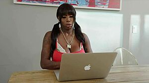 Ebony Mystique Tru Kait Threesome!