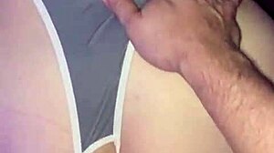 Wife doggystyle with old cuckold.