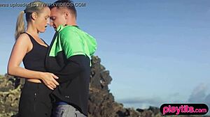 Nasty Photographer Fucks Petite Model Outdoors