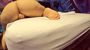 Latina Enjoys Homemade Massage With Toys.
