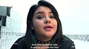 Chubby BBW Latina Teen Hardcore Sex Tape In Bathroom.