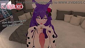 In this cosplay, Raiden Shogun gets chained for a sloppy tit fuck with cum-soaked tits.