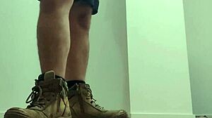 Intense Seduction of Stepdad's Twin in Taboo Footjob Roleplay