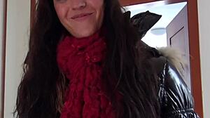 Euro Girlnextdoor Gets Nude For Cash Outdoors