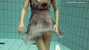 Loris Licicia Strips Naked for Hot Underwater Swim