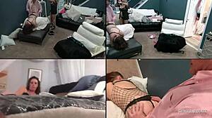 Amateur swingers explore connections in sexy lingerie