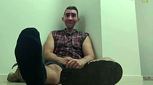 Intense Seduction of Stepdad's Twin in Taboo Footjob Roleplay