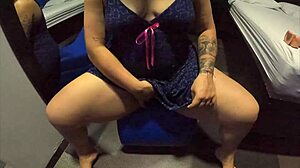 Latina Enjoys Homemade Massage With Toys.