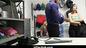 Teen Thief Gets Fucked Hard To Cover Her Crime At The Shop!