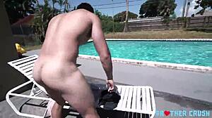 I Joined A Threesome With Boys By The Pool.